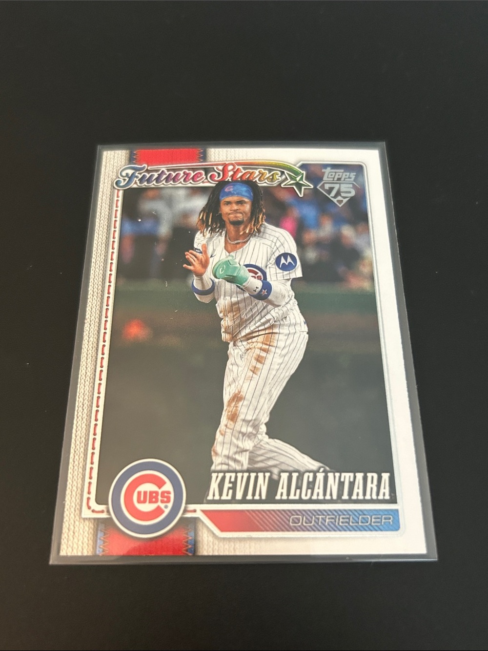 Topps Blue and White Cubs Kevin Alcántara Future Stars Card